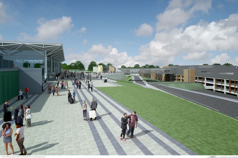 Bristol Airport is investing in a new public transport hub project.