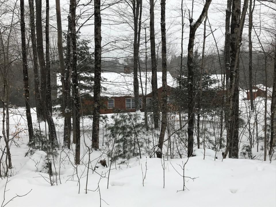 Rural house in Fairfax, as seen on Feb. 3, 2022, before the snow really began to fall.