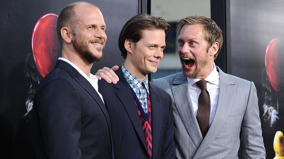 Alexander and Gustaf Skarsgard supported their brother, Bill, at his horror film’s Hollywood premiere.