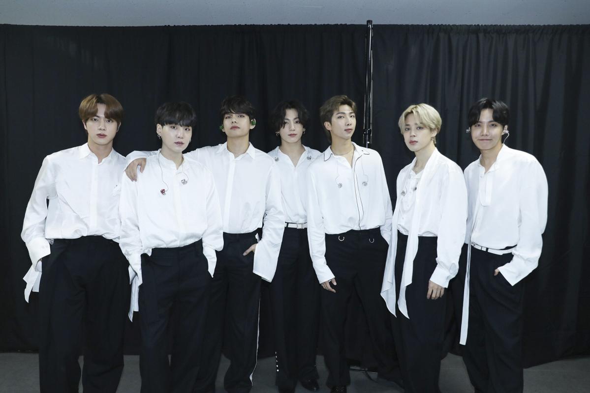 BTS Reinvented the Classic White Button Down at the 2020 AMAs