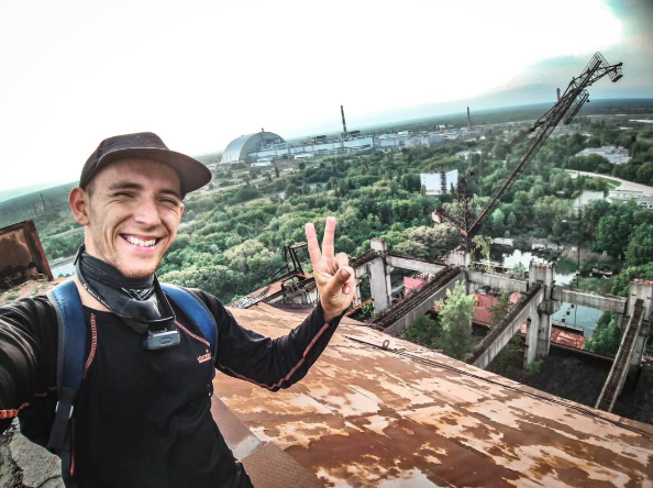 Chernobyl tourists' favourite shots include smiling selfies to stripped-down candids. 