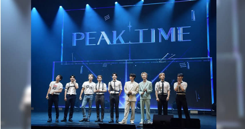 韓國選秀綜藝《PEAK TIME》冠軍VANNER、亞軍SEVENUS以及第六名M.O.N.T三組人馬今日在 TICC連唱二場。（圖／華藝娛樂提供）