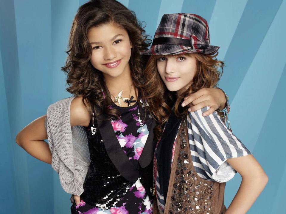 Zendaya with her arm around Bella Thorne