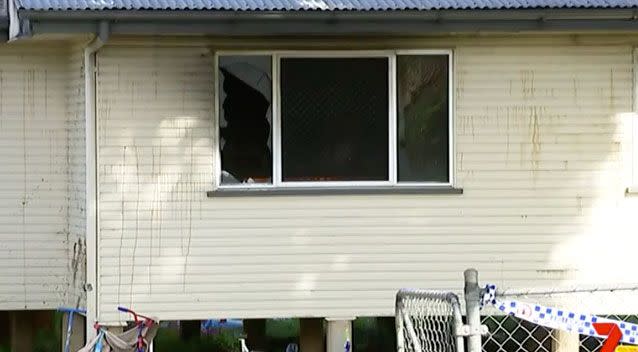 Rescuer, Zac Hairon, who was driving by at the time, told 7 News he broke the window. Photo: 7 News