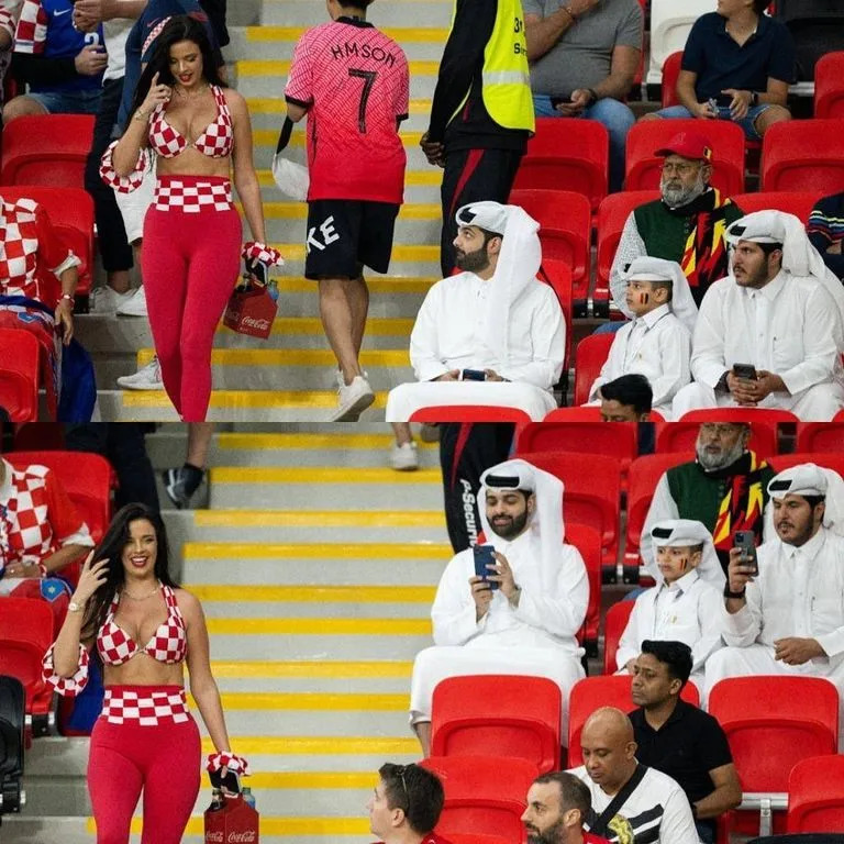 Una secuencia de Ivana Kn&#xf6;ll en las tribunas de Doha se viraliz&#xf3; en las redes sociales