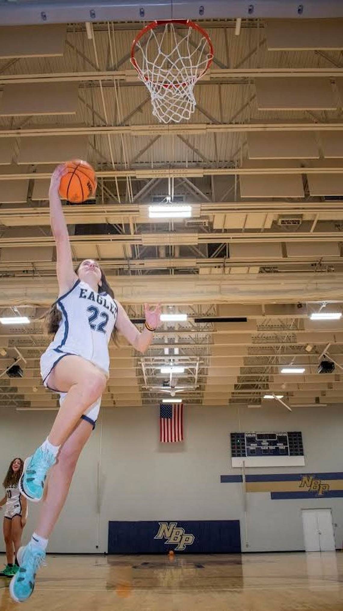 Riley Weiss of the North Broward Prep girls’ basketball team.