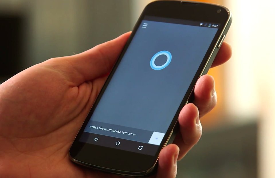 Cortana on android phone