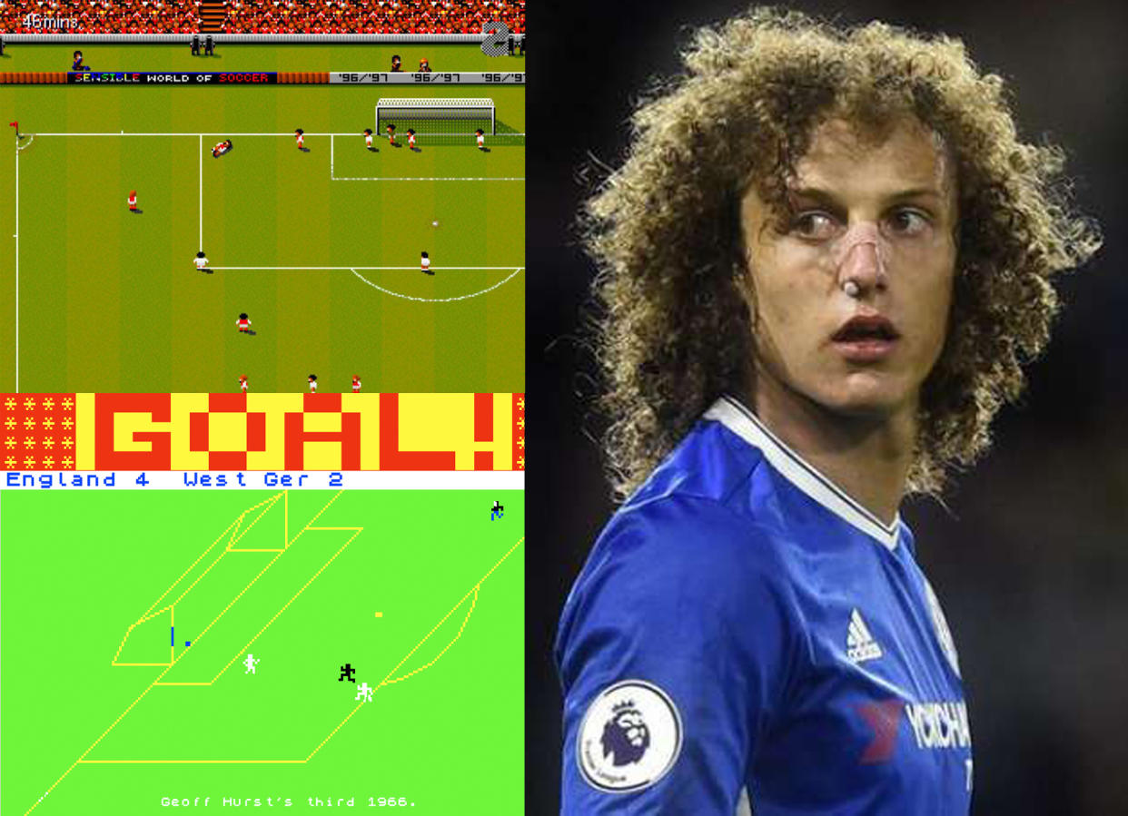 David Luiz eyes the video games that made him the footballer he is today.