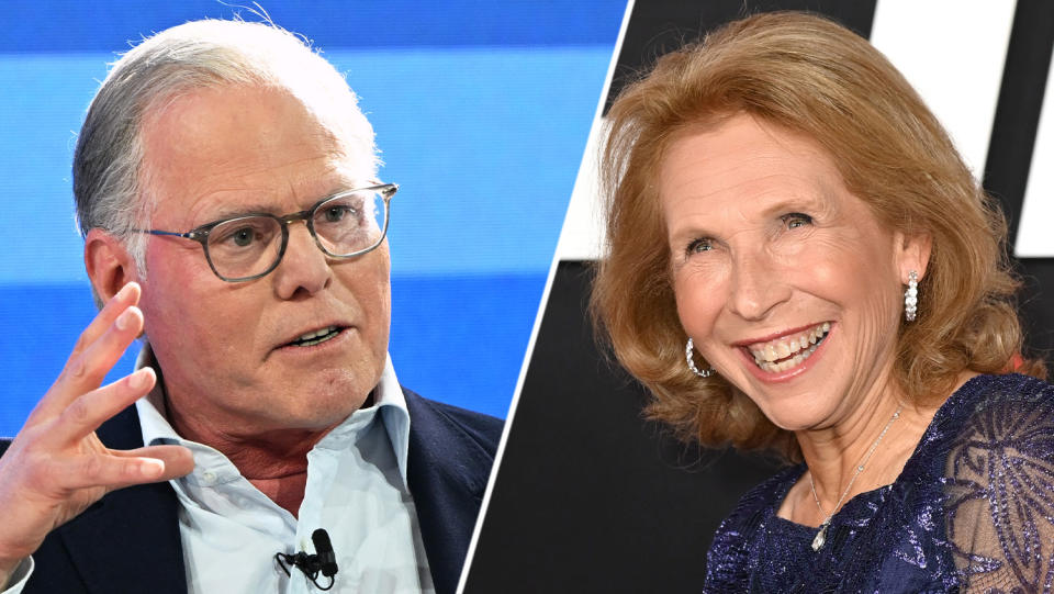 Warner Bros Discovery's David Zaslav and Paramount Global's Shari Redstone