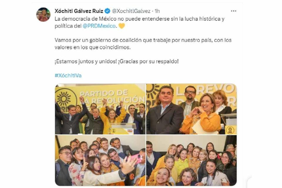 PRD Xóchitl Gálvez