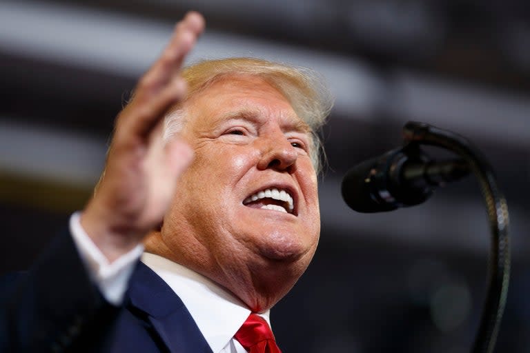 The majority of Americans think Donald Trump’s recent tweets attacking four Democratic congresswomen of colour are racist and un-American, a poll has found.It comes after a separate poll found the US president’s approval rating rose among Republicans after the US president told the congresswomen to “go back” to where they came from.While Mr Trump did not name the targets of his attack, the context of his tweet made it clear it was aimed at a group of four progressive Democratic women of colour – Ilhan Omar, Alexandria Ocasio-Cortez, Rashida Tlaib and Ayanna Pressley. However, the latest survey – conducted on Monday and Tuesday – showed that overall American people condemned the US president’s bigoted tirade.The USA Today/ Ipsos poll published on Wednesday showed more than two-thirds of Americans, 68 per cent, said they found the president’s tweets “offensive”.Of those surveyed, 65 cent said they found Mr Trump’s remarks “racist”. However, this rose to 85 per cent among Democrats, compared to 45 per cent of Republicans.Over half, 59 per cent, agreed that telling congresswoman to “go back” to the countries they came from is “un-American”. This rose to 88 per cent among Democrats and dropped to 25 per cent among Republicans.Cliff Young, president of Ipsos Public Affairs, said: “There’s a huge partisan difference in how we interpret what’s racist in this country.”A separate Reuters/Ipsos poll found Mr Trump’s net approval rating with Republican voters climbed 5 per cent points to 72 per cent following his racist tirade, compared with the equivalent poll from last week.But his net approval dropped by 2 points among Democrats in the poll.Mr Trump’s overall approval remained unchanged over the past week. According to the poll, 41 per cent of the American public said they approved of his performance in office, while 55 per cent disapproved.The US president has remained unrepentant over his racist Twitter tirade.In his latest round of tweets, Mr Trump has demanded an apology from the Democratic congresswomen targeted by his bigoted comments. He also hit back after being accused of being racist, tweeting: “I don’t have a Racist bone in my body!”The US president doubled down on his “go back home” remarks in front of reporters in the White House, adding: “If you’re not happy here, then you can leave”.The House of Representatives voted in favour of the resolution condemning Mr Trump’s racist tweets on Tuesday night.The vote was largely along partisan lines with only four Republicans backing the measure. The USA Today/Ipsos poll was conducted online in English and gathered responses from 1,005 adults including 392 Democrats, 412 Republicans and 113 independents.