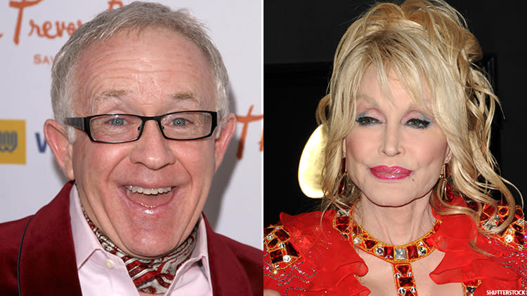 Leslie Jordan and Dolly Parton