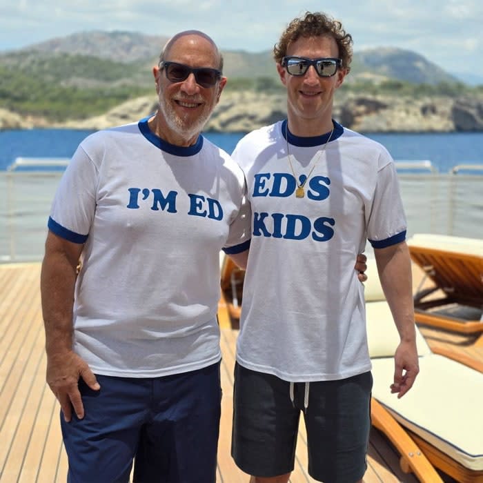 Mark Zuckerberg con su padre