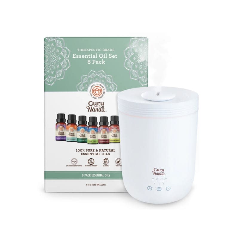 Halo XL Humidifier & Diffuser with 8 Essential Oils Single Note Set