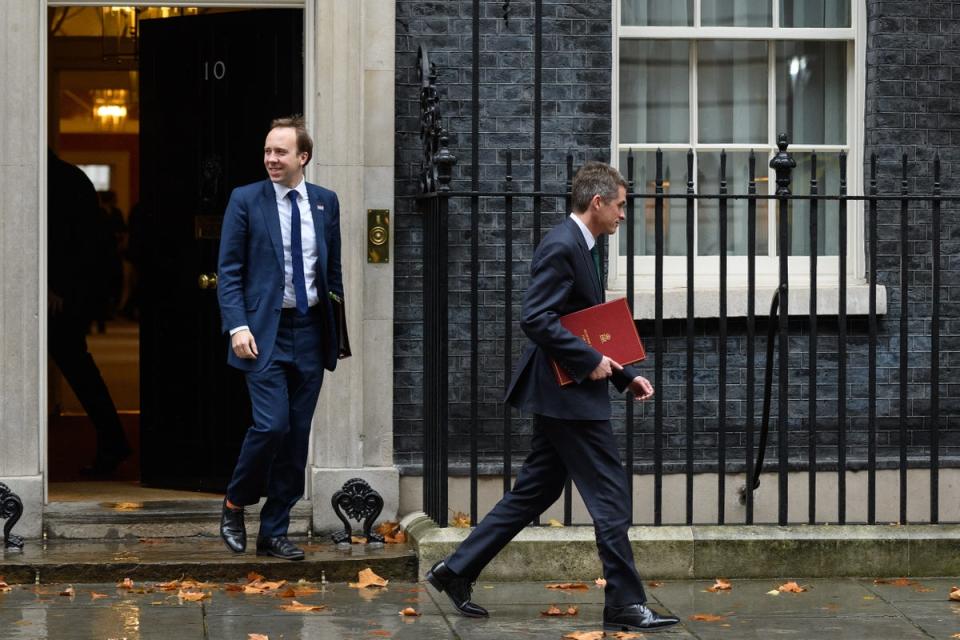 Matt Hancock suggested he needed to fight a ‘rear-guard action’ in policy fight with Gavin Williamson (Getty Images)