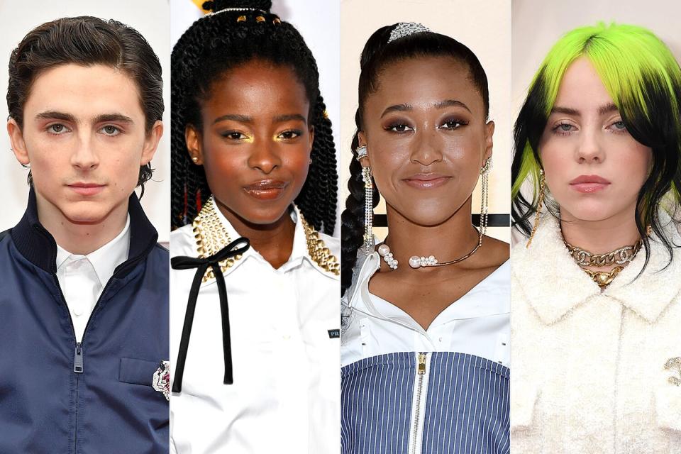 Timothée Chalamet; Amanda Gorman; Naomi Osaka; Billie Eilish