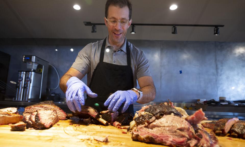 Chef/owner Scott Holmes is getting ready to open his second Little Miss BBQ in north Phoenix. Holmes has been busy perfecting Central Texas-style BBQ before their opening day.