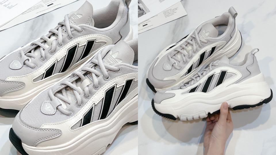 美腿球鞋推薦：adidas Originals OZGAIA W，NT$3,690！圖片來源：編輯拍攝