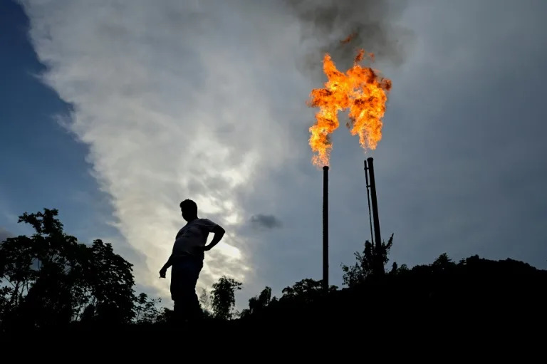 A gas flare from a refinery in Ecuador (Pedro PARDO)