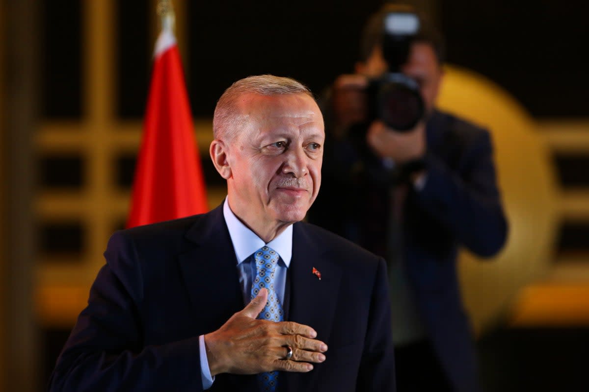 Erdogan’s victory has extended his rule into a third decade (AP)