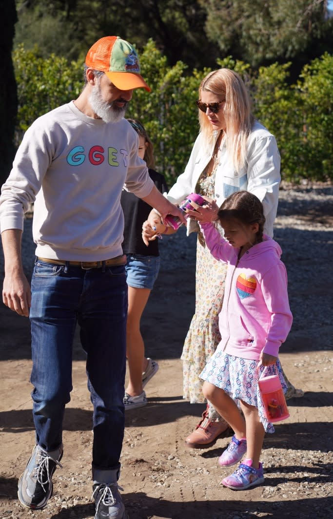 Busy Philipps husband, marc silverstein, balenciaga triple s