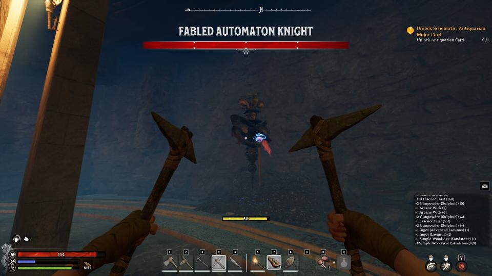 Nightingale screenshot of a fabled automaton knight