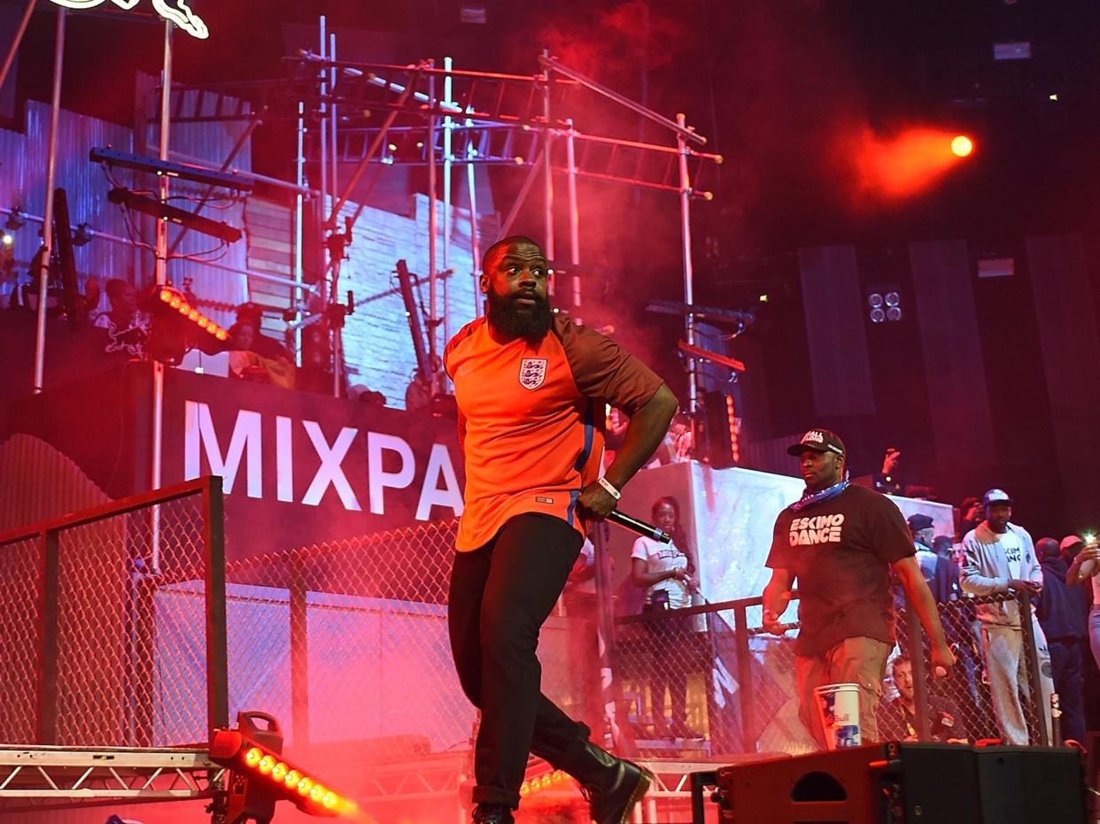 Solo 45, centre, performs at Red Bull Culture Clash at the O2 Arena on June 17, 2016 in London: Getty/Red Bull