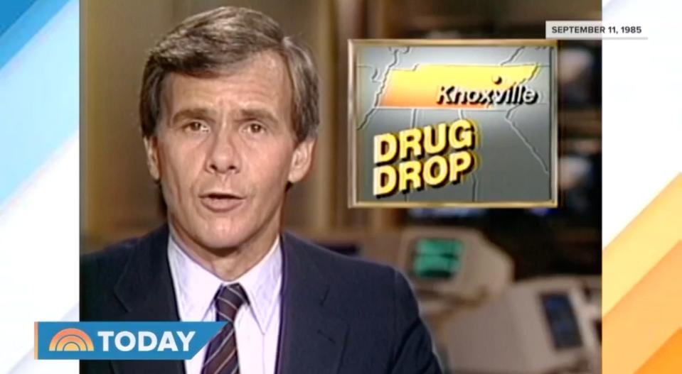 Tom Brokaw reporting about a drug drop in Knoxville, Tennessee