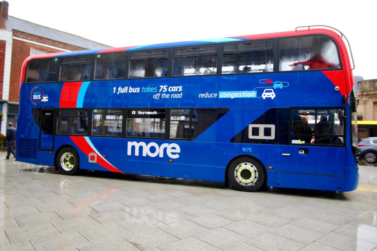 A man was seen causing a disturbance in the centre of Boscombe when he was stopped by officers on the street. <i>(Image: Morebus)</i>