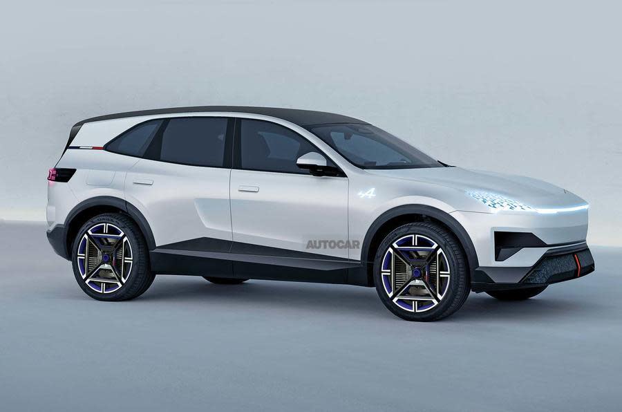 Alpine SUV render – side