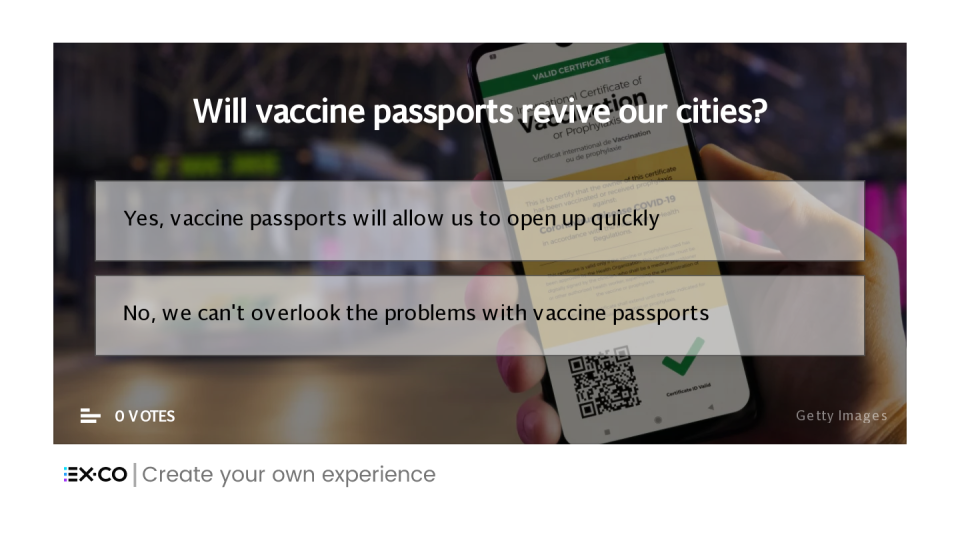 Vaccine passports cities poll
