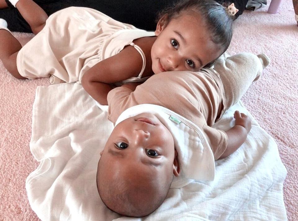 She's a great big sister to her baby brother, Psalm! Probably because she has learned from the best big siblings around. 