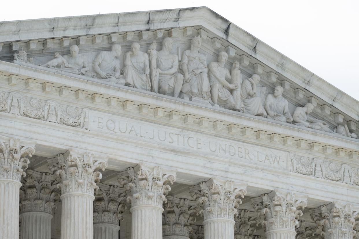The US Supreme Court is seen in Washington, DC, on June 16, 2023. The court denied a review of the state's assault weapons ban on Monday, Jan. 8, 2023.