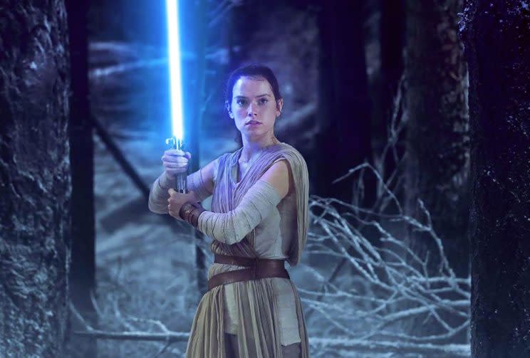 Daisy Ridley as Rey in <em>Star Wars: The Last Jedi.</em> (Photo: Lucasfilm)