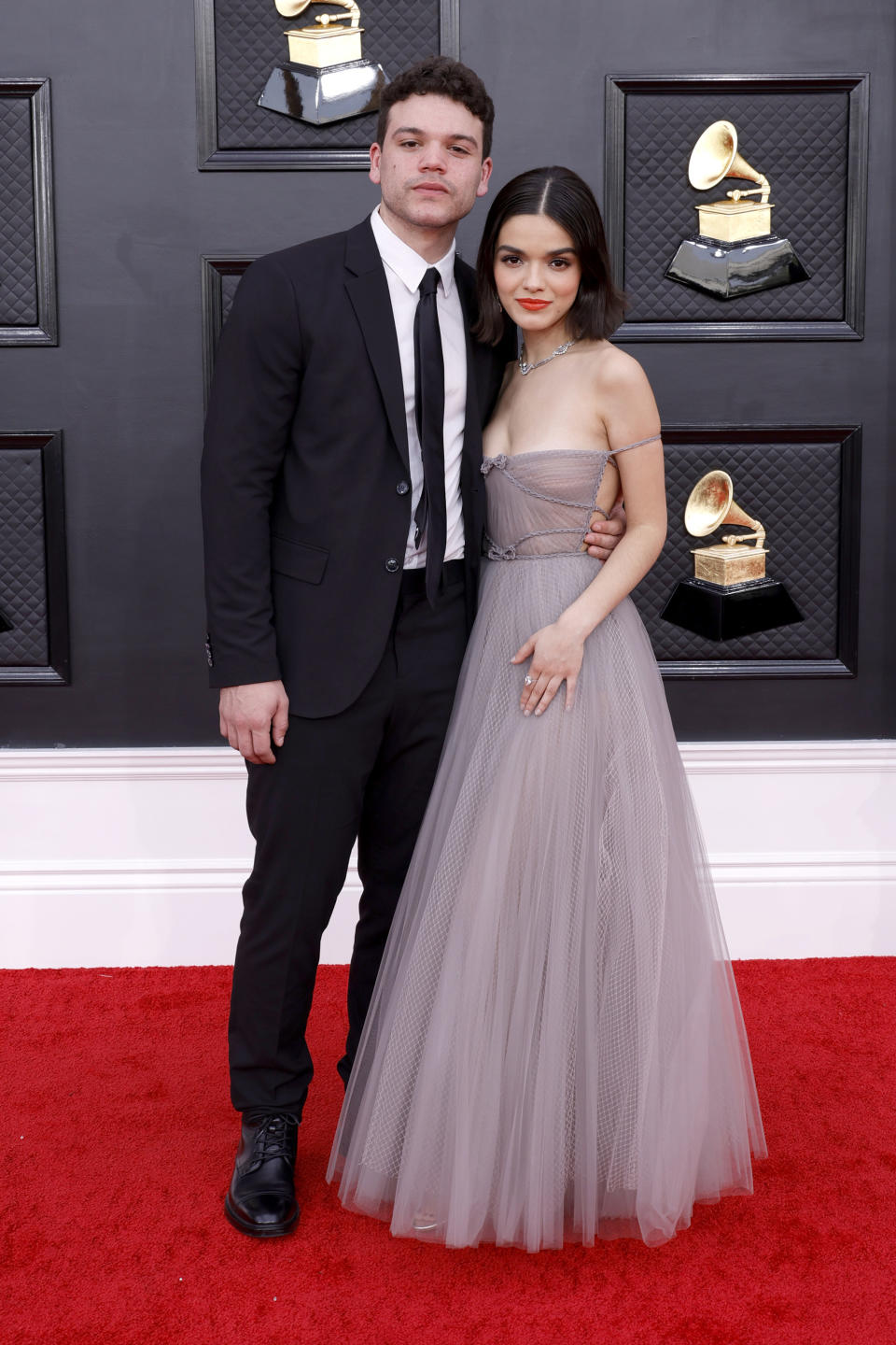 rachel and josh on the red carpet