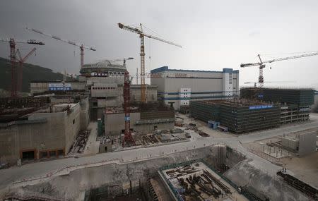 A nuclear reactor and related factilities as part of the Taishan Nuclear Power Plant, to be operated by China Guangdong Nuclear Power (CGN), is seen under construction in Taishan, Guangdong province, October 17, 2013. REUTERS/Bobby Yip