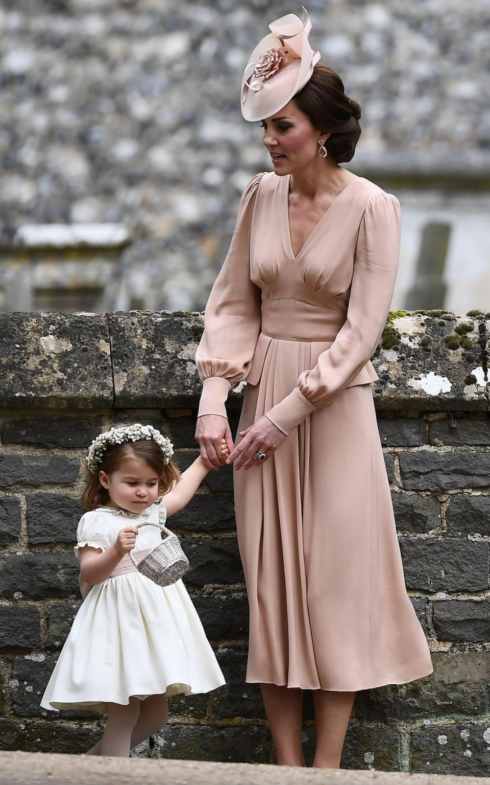 The Duchess of Cambridge and Princess Charlotte - Credit: Justin Tallis /AFP