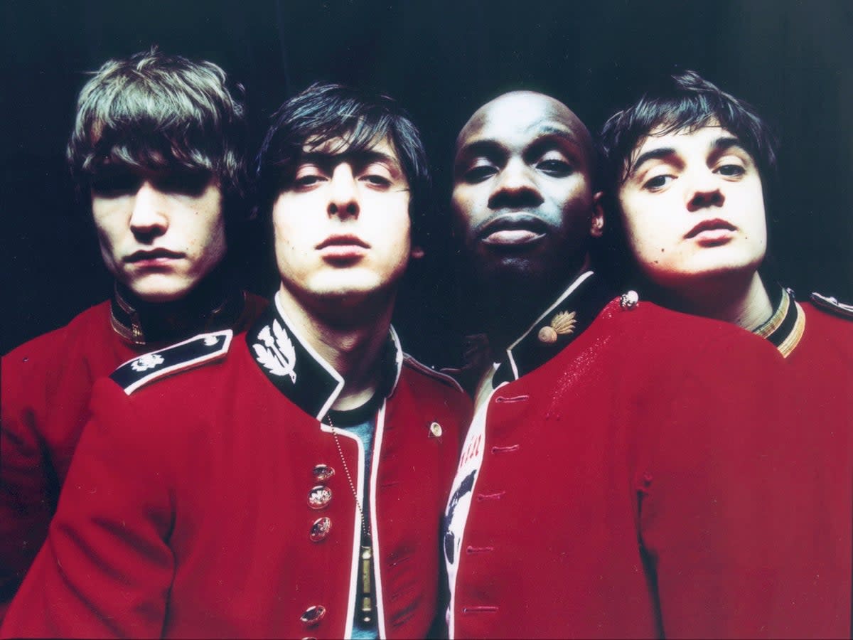 The Libertines in 2002: (l-r) John Hassall, Carl Barât, Gary Powell and Pete Doherty (Roger Sargent )