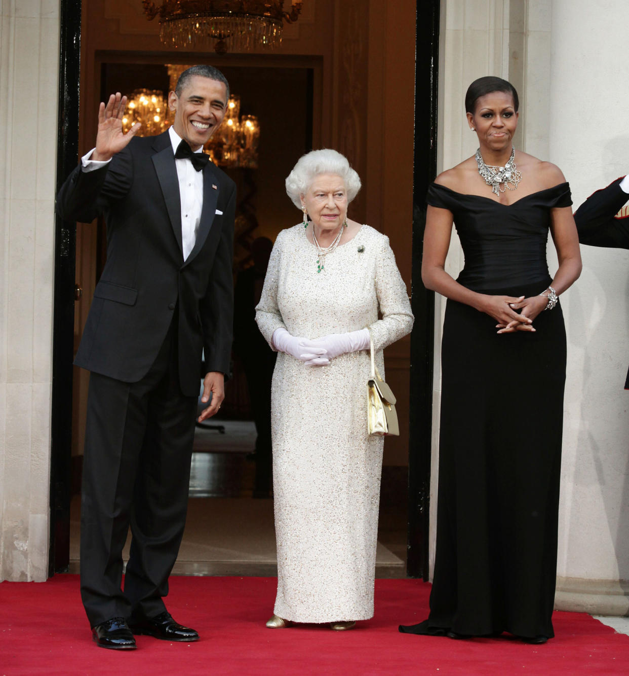 The Queen with President and Mrs. Obama (Anwar Hussein / WireImage)