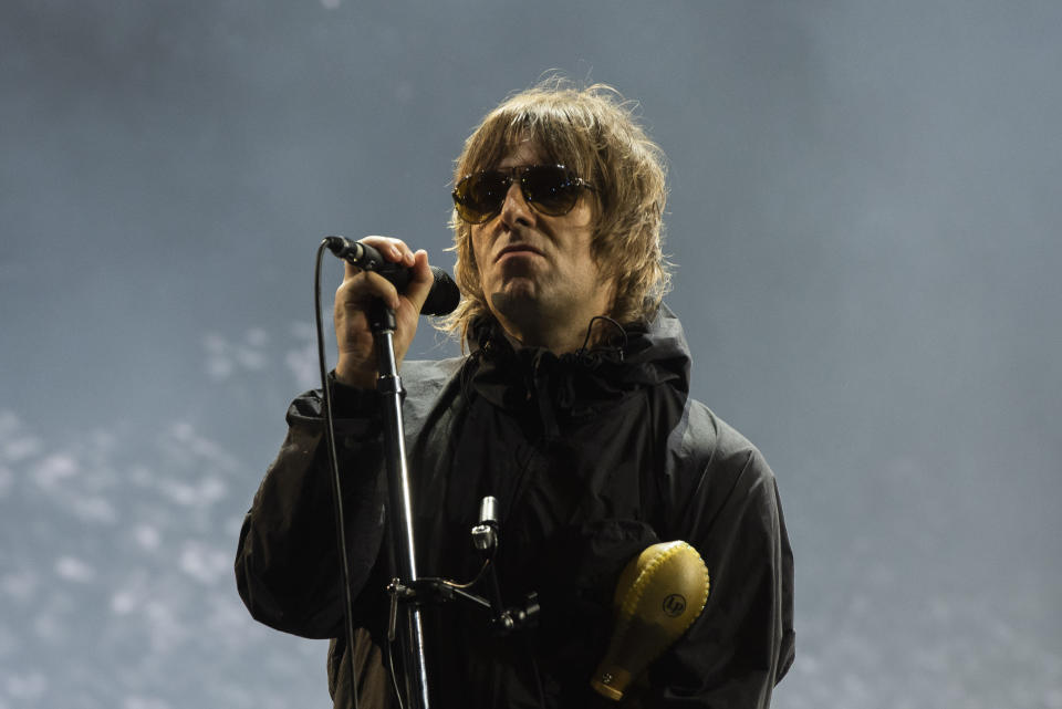 Liam Gallagher performs live on Day 1 of the Isle of Wight Festival 2021, Seaclose Park, Newport, Isle of Wight. Picture date: Friday 17th September 2021. Photo credit should read: David Jensen/EMPICS Entertainment