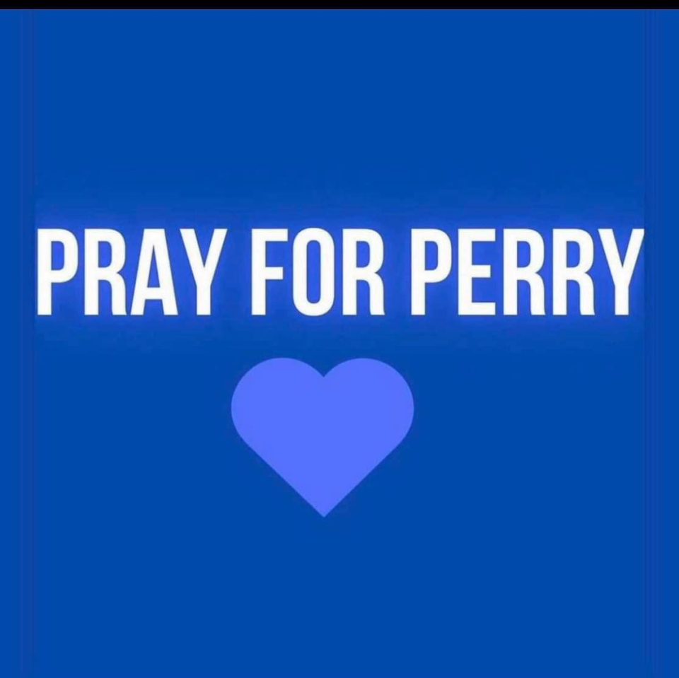 A "Pray for Perry" profile picture is popping up on Facebook.