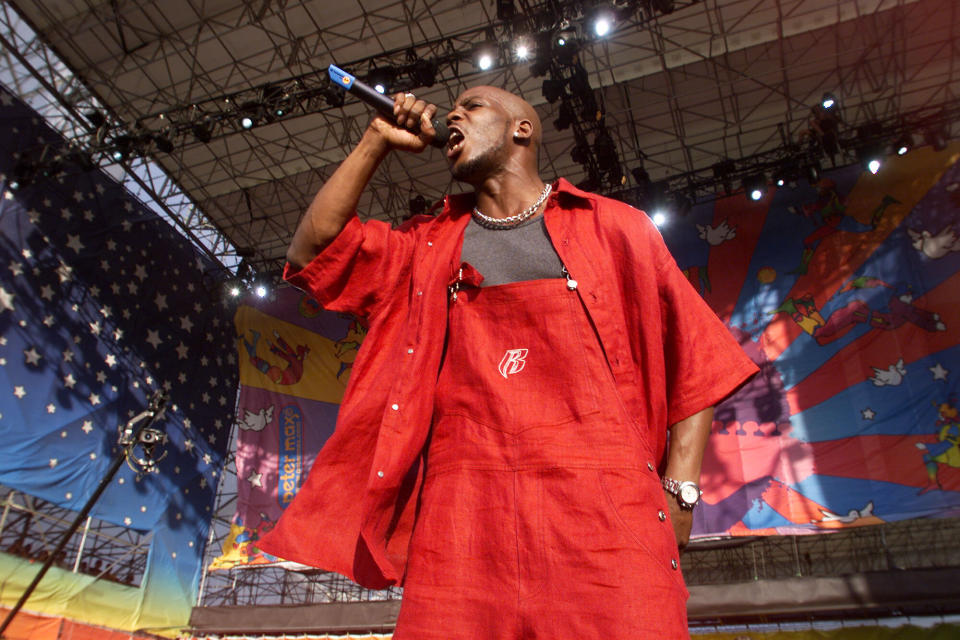 DMX performs at Woodstock '99 in Rome, New York, in July 1999. (Photo: Frank Micelotta Archive via Getty Images)