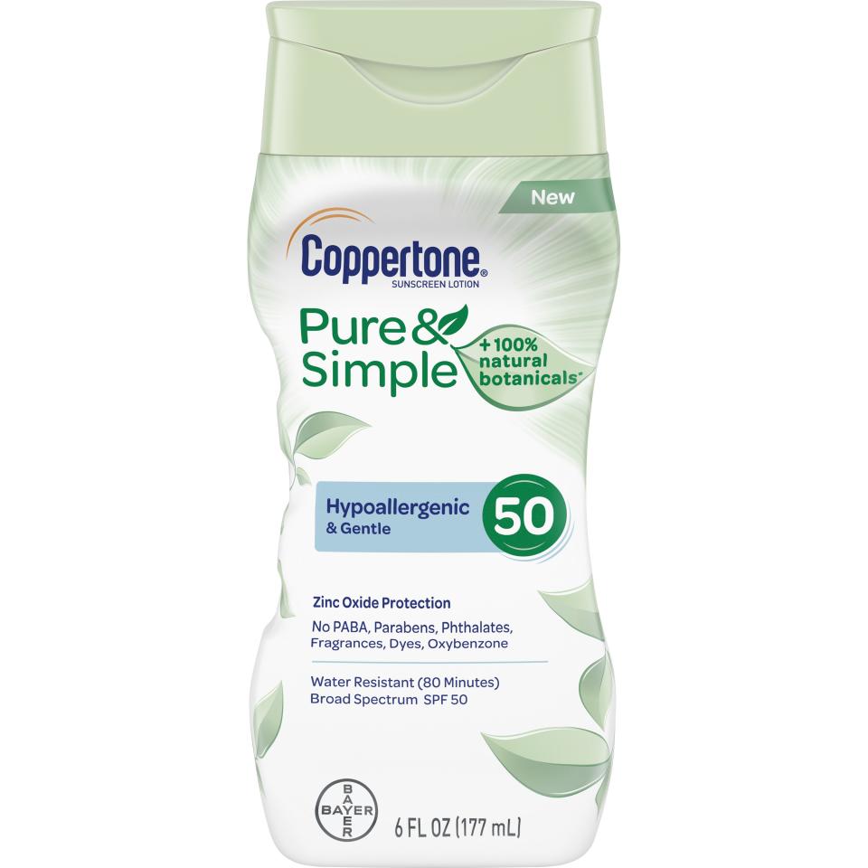 7) Pure & Simple Adult SPF 50 Lotion