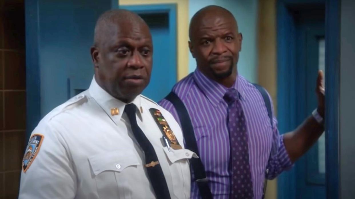  Terry Crews and Andre Braugher on Brooklyn Nine-Nine. 