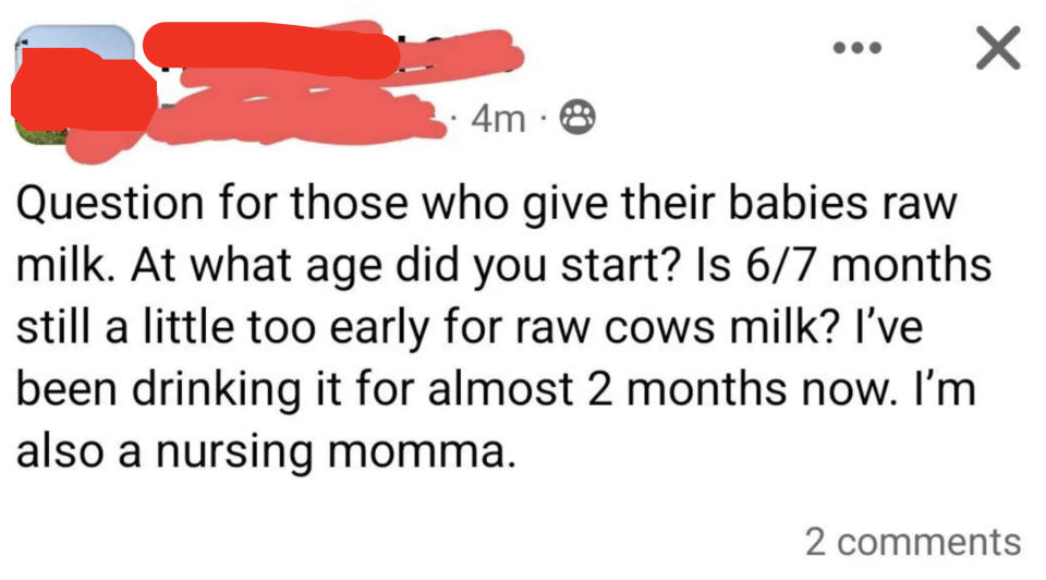 "I'm also a nursing momma."