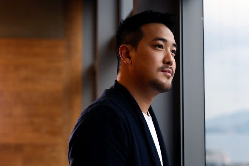 Derek Tsang, director of "Better Days", poses after interview with Reuters, in Hong Kong