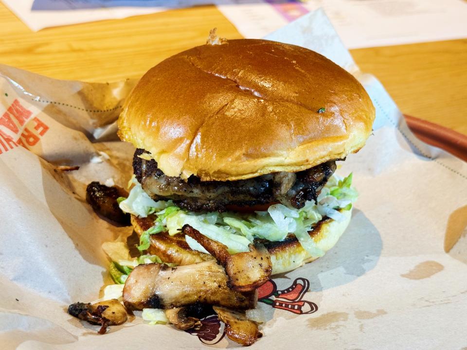 Chili's Mushroom Swiss Burger