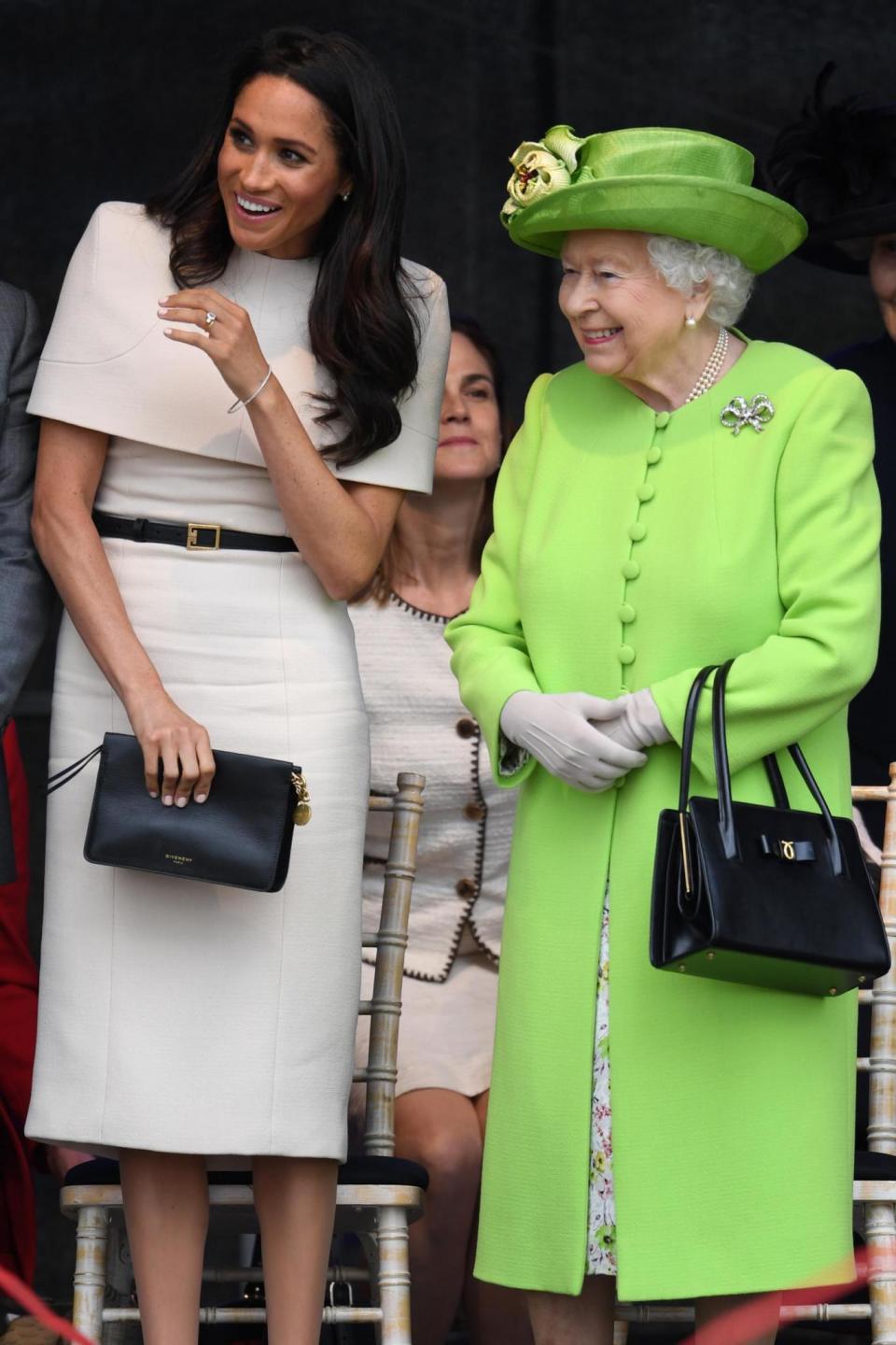 The Queen and Meghan Markle in Cheshire (Getty Images)