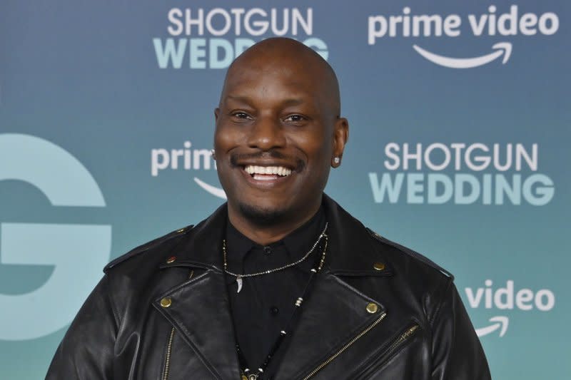 Tyrese Gibson attends the Los Angeles premiere of "Shotgun Wedding" in January. File Photo by Jim Ruymen/UPI