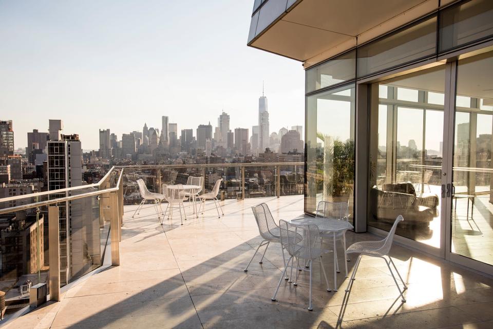 View of and from the Penthouse at The Standard, East Village